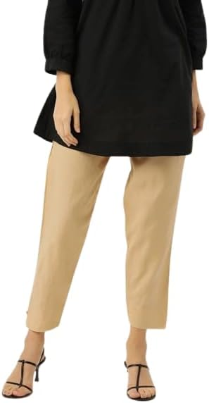 Women's Pure Cotton Pants Designed for Comfort & Elegance for Every Occasion Regular Fit for Office School Formal Casual Daily Use
