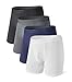 David Archy Men's Micro Modal Separate Pouches Trunks 4PACK