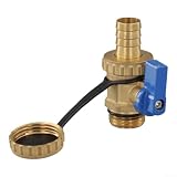 Válvula de descarga de llenado de caldera DN15 G1/2 Tipo de bola de latón para calefacción de piso Drenaje de cola final y rendimiento resistente a la temperatura (azul)