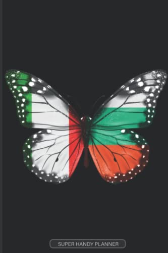 Planner: Italian Bulgarian Flag Combined Butterfly Flags Of Italy Bulgaria