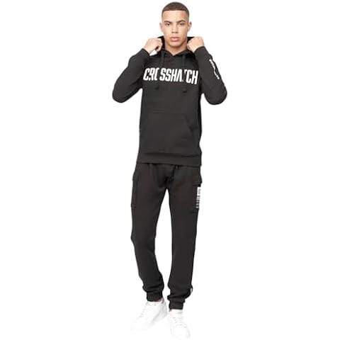 Crosshatch Warm Fleece Tracksuit with Hoodie Cover