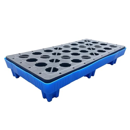 Palette modulaire antidérapante et bac étanche pour seaux de peinture en extérieur