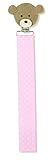 Mud Pie Pacy Clip, Bear/Pink