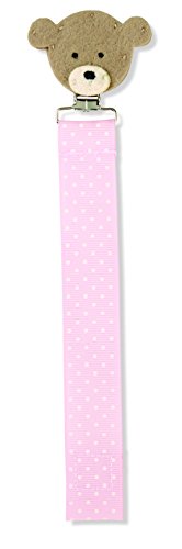 Mud Pie Pacy Clip, Bear/Pink