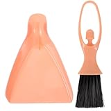 PAMINGONO Small Broom and Dustpan Set for Mini Pet Cage Cleaning, Multi-Function Hand Brush for Hamsters,