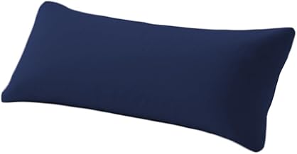 Premium Microfibre Pillow Case 50 x 150 cm, Cushion Cover with Invisible Zip, Hypoallergenic and Breathable Pillowcase, Blue