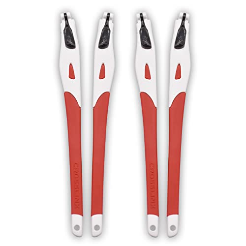 Caoutchouc rouge antidérapant et pieds de cadre blanc pour monture Oakley Crosslink