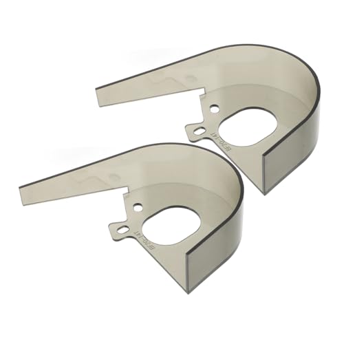 KICHOUSE 2Pcs Durable Black Bicycle Chain Cover Protector for Mountain and Road Bikes Easy Install Oil Bike Crank Protection Keeps Chain Clean from and Debris