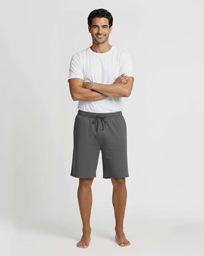 Image of 3 Pack Men's Pajama Shorts Sleep Lounge Casual PJ Comfy Cooling Pockets