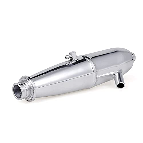 Moudoauer Portable Aluminum Exhaust Muffler Pipe Tubing & Header For 1/8 Nitro Gas Engine Rc Buggy Spare Part Accessory #TOP2