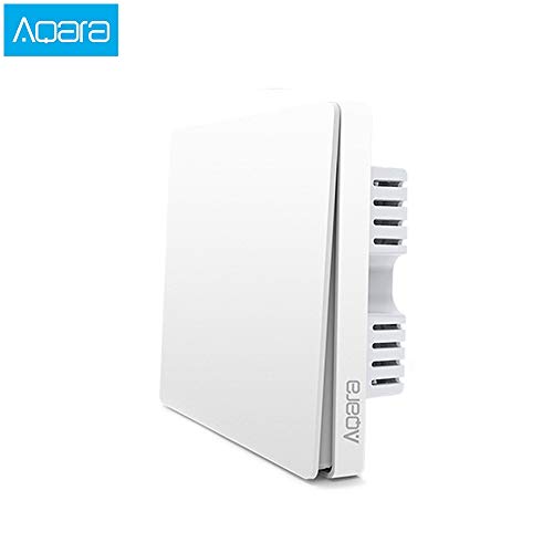 Preisvergleich Produktbild Guangmaoxin für Aqara Wall Switch, Wandschalter ZigBee Version, Drahtlose Smart Lichtsteuerung, WiFi Smart Lichtschalter, mit Mijia App und Apple Homekit (Singl Key)