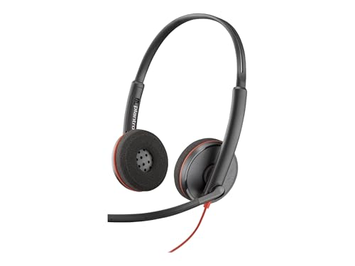 POLY Blackwire 3220 Stereo Auriculares Con Micrófono USB-C/A Negros