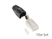Produktbild Good Connections RJ45 Netzwerkstecker - Cat. 6A / 500 MHz- 10er SPARSET - GESCHIRMT - für Cat. 7, Cat. 6A, Cat.6 Kabel - 50µ vergoldete Kontakte - für Patch- und Verlegekabel -  SCHWARZ