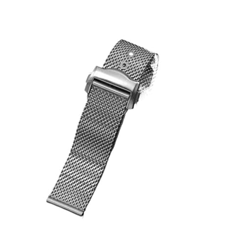 Bracelet de montre maille acier Milan 20mm pour Omega Seahorse 300 et Breitling