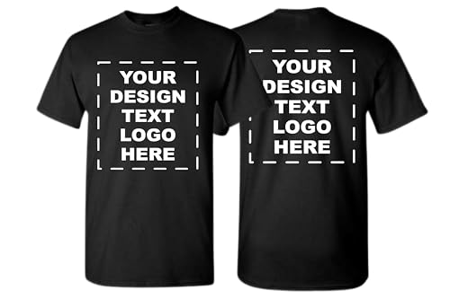 Custom T Shirt for Men/Women/Kids Design Your Own Shirt Add Text/Photo/Logo Personalized Tee with Your Design for Special Day