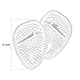 URAQT Fusspolster Pads, 4 Paar Silikon Pads Vorfuß Gelpolster Vorderfuß Schuheinlagen für Gelpolster Vorderfuß Fersenschutz High Heels Schuhpads, Einlegesohlen Vorfuß, Ballenpolster (transparent)