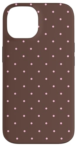 Brown and Pink Polka Dots Classic Polkadots Boho Simple �X�}�z�P�[�X iPhone 14 �p