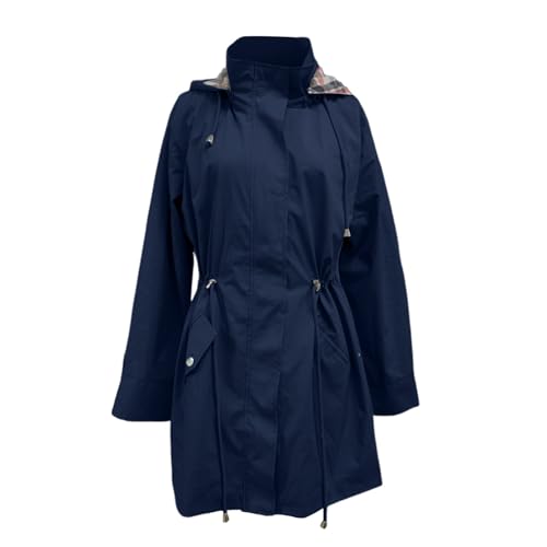 Chaqueta impermeable mujer con capucha parka de invierno cortavientos 5
