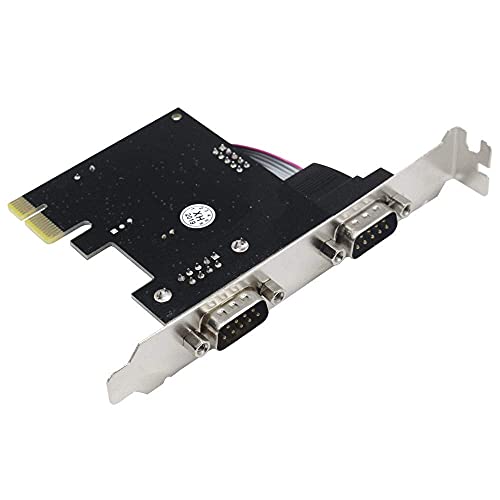 GODSHARK PCIe Serial Expansion Card, 2 Port PCI Express 1.0 x 1 to Industrial DB9 COM RS232 Converter Adapter Controller for Desktop PC (Will Also Work on PCI-E x4, x8, x16 Slot) - Thumbnail 3