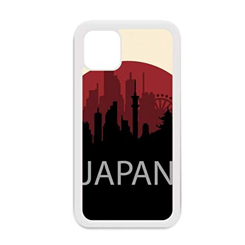 Coque iPhone 12 Pro Max Japon blanc anti rayure motif outline