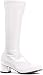 Girls White Go Go Boots Large (2-3)