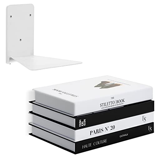 Sorbus 2 Invisible Floating Bookshelves - Trick Of The Eye Floating Effect - Wall Mounted Bookshelf - Use In Bedroom, Office, Reading Nook, & Library - Great For Kids & Book Collections #TOP8