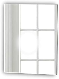 Frameless Rectangle Mirror Stick on Hallway Mirror