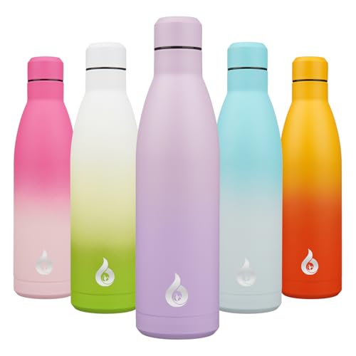 Image of BJPKPK 25oz Insulated Stainless Steel Water Bottles Reusable Metal Travel Sports Water Bottle Keep Cold and Hot,Dreamy Purple