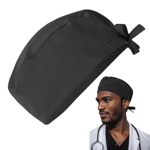 Uitseld Scrub Cap - Black Surgical Headwear