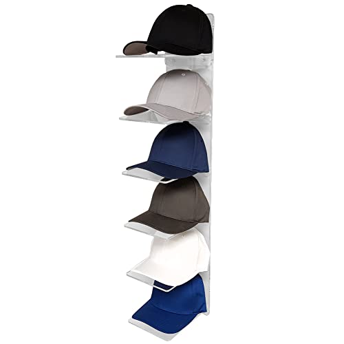 Ondisplay Luxe Acrylic Hat Rack Display - Wall Mounted Baseball Cap Organizer (Clear) #TOP27