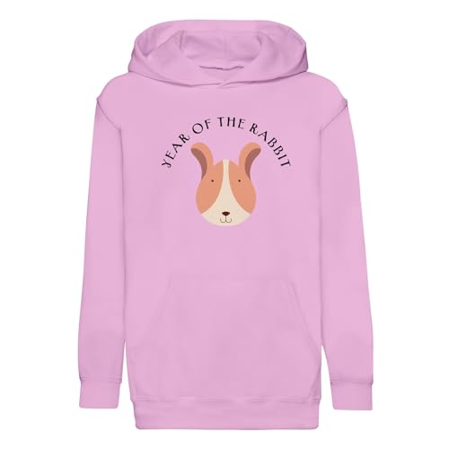 Sweat à capuche enfant année du lapin fini les vêtements tristes du zodiaque