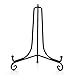(2 Pack) Iron Display Stand, Black Iron Easel Plate Display Photo Holder Stand, Displays Picture Frames, Cookbooks, Decorative Plates, Tablets and Art 10 Inch