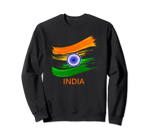 India Bharat India agitando bandera Sudadera