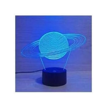 3D sonnensystem: Optische Illusions-Lampen, Tolle 7 Farbwechsel Acryl