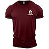 GYMTIER Sons of Odin Iron Oath - Viking - Men's Gym T-Shirt - Bodybuilding Workout Top, Maroon, XXL #3