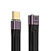 xiwai USB4.0 Version USB4 Extension Cable 13cm Slim Flat Male to Female 40Gbps with 100W Charging and 8K@60Hz Compatible with Thunderbolt3/4