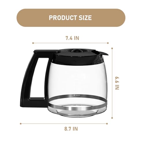 14-Cups Coffee Carafe Replacement Pot Compatible with Cuisinart Coffee Machine DCC-2200RC, DCC-2200, DCC-3200, DCC-3200P1, DCC-3200FR, DCC-3200CPAMZ, DCC-2600, DCC-2800,DCC-1800FR, CBC-7400 CBC-7000PC by Shonshon - Image 6