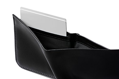 Bellroy Hide & Seek Wallet (Slim Leather Bifold Design, Rfid Protected, Holds 5-12 Cards, Coin Pouch, Flat Note Section, Hidden Pocket) - Black #TOP5