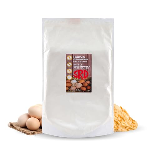 Huevos Camperos en Polvo (2 kg) | Huevos Pasteurizados Sin Gluten | Huevo Deshidratado | Sin Aditivos | Sin Lactosa | Presentación en Bolsa al Vacío