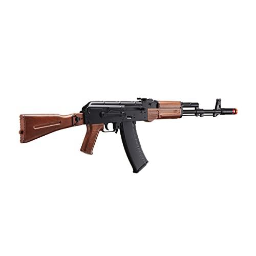 Classic Ak Airsoft Foldable Stock Airsoft Light Weight Airsoft Ak-74 Aeg - Black & Wood #TOP4