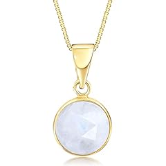 With Chain & 8mm Gemstone