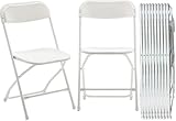 BTEXPERT Juego de 20 sillas de plástico plegables de acero de alta capacidad comerciales para eventos, escuela