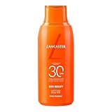 Lancaster Sun Beauty Body Milk SPF30 Sunscreen – Con complejo activador del bronceado – Tecnología Full LightTM para una protección solar de espectro muy amplio