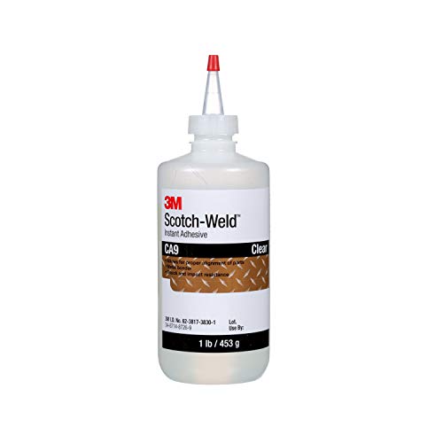3M Scotch-Weld Instant Adhesive Ca9, Clear, 1 Pound Bottle, 1/Case #TOP13