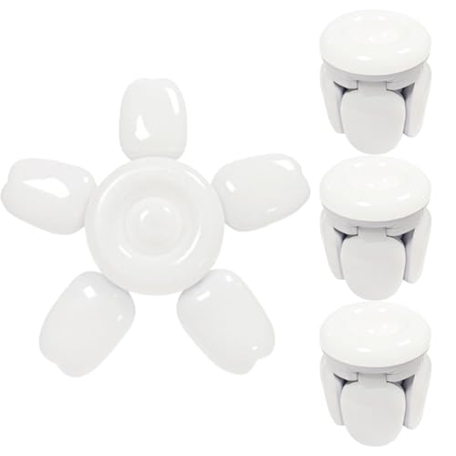 TTiiLoe 50W Garage Light with 5+1 Deformable Panels, 6000K Ultra Bright LED Ceiling Light Fixture, E26/E27 Screw-in Shop Lighting for Basement Attic Workshop Barn Warehouse, 4 Pack