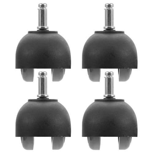 Roulettes de meubles noir Kichvoe en nylon légères et portables pour maison