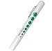 Prestige Medical Pupil Gauge Disposable Penlight: Poly Bag, Teal & White (Model: 210-TEW)