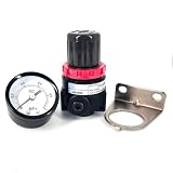 AR2000 02 G1/4'' Druckregler Mini Ar2000-02 Überdruckventil for Kompressoren und Aufbereitungsanlagen, 1 Stück(AR2000)