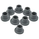 Ipetboom 8 Stück Teiliges Gummi für Duschstuhl Ersatzfüße rutschfest Langlebig mit Breiter Standbasis für Duschhocker Badewannenbänke Senioren Badezimmer Sitzstabilität und