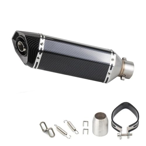 バイクマフラー に適合するZ900 R3 R25用 MT07 MT09 R1 に適合するZ400 に適合するZ650Z800 R6 51mm ユニバーサルバイク排気管 DBキラー付き 排気管マフラー エキゾーストパイプ(A-370mm)